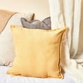 thumbnail image 2 of Mainstays Faux Suede Solid Decorative Throw Pillow, 18" x 18", Square, Yellow, Single Pillow, 2 of 5
