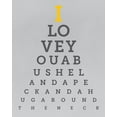thumbnail image 2 of Hogan, Melody 15x18 White Modern Wood Framed Museum Art Print Titled - Colorful Eye Chart 5, 2 of 4