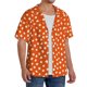 thumbnail image 2 of Fotbe Dots On Orange Background Camisa Estampada de Manga Corta para Hombre, Casual de Verano, Estilo Playero, Sin Arrugas-3X-Large, 2 of 5