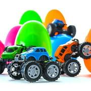 Prextex Jumbo Easter Eggs Filled with DIY Monster Trucks
