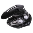thumbnail image 2 of Faro delantero universal S2 de 12 V y 35 W con doble luz, carenado frontal y luz de circulación diurna para ATV y motocross. Negro, 2 of 9