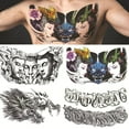 thumbnail image 4 of Temporary Tattoo Buddha Statue Dragon Fake Body Art Waterproof Lady Sticke H9Q3, 4 of 8
