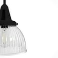 thumbnail image 4 of Hunter - Cypress Grove 1-light Natural Black Iron, Small Pendant Light, Dimmable, Transitional Style, Dome Shaped, for Bedrooms, Dining, Living Rooms - 19247, 4 of 8
