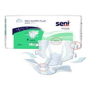 Seni Super Plus Adult Incontinence Brief L Heavy Absorbency Breathable / Overnight, S-LA25-BP1, Severe, 25 Ct