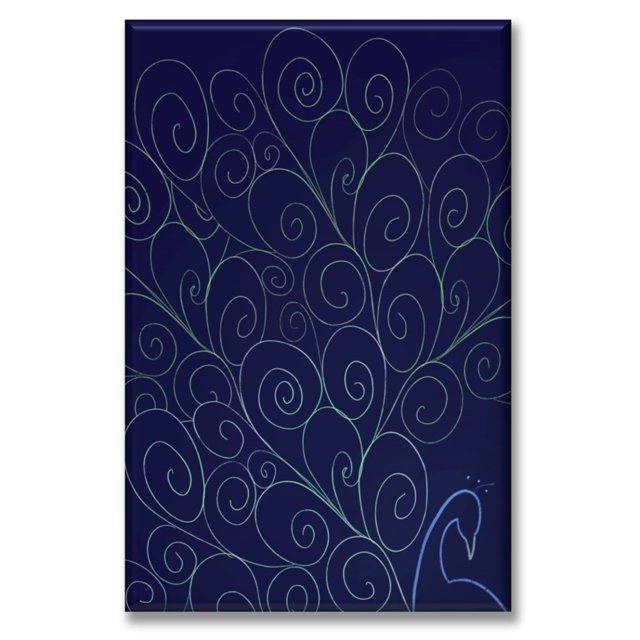 Cuadro Canva Listo Para Colgar Tipo Galería Pavo Real 40X60 cm Pixtreats