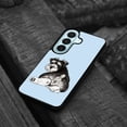thumbnail image 4 of WIRESTER Shockproof Soft Rubber Cover Case for Samsung Galaxy S26 6.3" 2026, Schnauzer Dog Butt Looking Back On Light Blue Background, 4 of 5