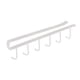 thumbnail image 1 of Haofy Ganchos Para Debajo Del Estante, Portavasos, Plancha Sin Taladro, Colgador Organizador De 6 Ganchos Para Utensilios De Cocina, Diseño Que Ahorra Espacio, Uso Versátil, 1 of 8