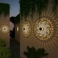thumbnail image 6 of Mandala Solar Fence Lights Outdoor 2 Pack Solar Deck Step Wall Lamp Garden Decor, 6 of 7
