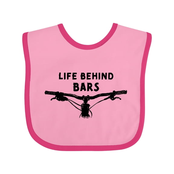 Inktastic Life Behind Bars Mountain Bike Boys or Girls Baby Bib
