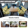 thumbnail image 3 of Uorisanigo Lemon Rv Couch Covers Washable Elastic Couch Cushion Slipcovers Anti-Slip Camper Cushion Cover Booth Seats for Trailer Including 1 Backrest Cover & 1 Bench Cover, 3 of 7
