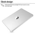 thumbnail image 5 of HP 14" Ultra Thin 2026 Laptop with Copilot, Intel Quad-Core N150, 8GB RAM, 256GB(128GB eMMC+128GB SD Card), Windows 11 Pro,1 Year Office 365, Lightweight Silver Notebook for Work and School, 5 of 9