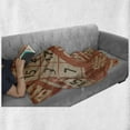 thumbnail image 6 of Bingo Soft Flannel Fleece Throw Blanket, Pile of Graphic Game Cards Design with Numbers Entertainment Theme, Cozy Plush for Indoor and Outdoor Use, 70" x 90", Burnt Orange Sand Brown, by Ambesonne, 6 of 6