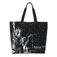 thumbnail image 1 of Fotbe New York City1 Bolsa Tote Estética de Lona con Estampado para Mujer - Bolsa Reutilizable de Hombro Casual para Vacaciones, Compras, Trabajo y Gimnasio, 1 of 8
