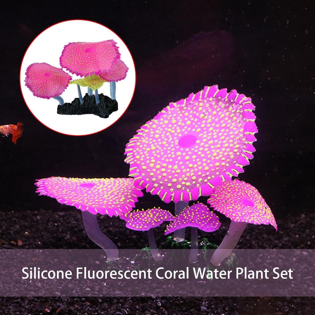 Fish Tanks Fluorescent Artificial Grass Crafts Simulation Landscape Grass Plant FishTank Landscaping Fish Tanks Plant