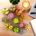 thumbnail image 5 of Hogokids Succulents Bouquet Building Set 12 Pack, 1403 PCS Artificial Flower Blocks, Flower Botanical Collection Toy for Boys Girls Adults Ages 10+, 5 of 10