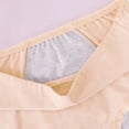 thumbnail image 6 of Xihbxyly Period Underwear for Women Menstrual Panties Womens Leak Proof Mid Waist Cotton Postpartum Ladies Panties Briefs Girls Large Solid Color Leak Proof Menstrual Underwear, 6 of 7