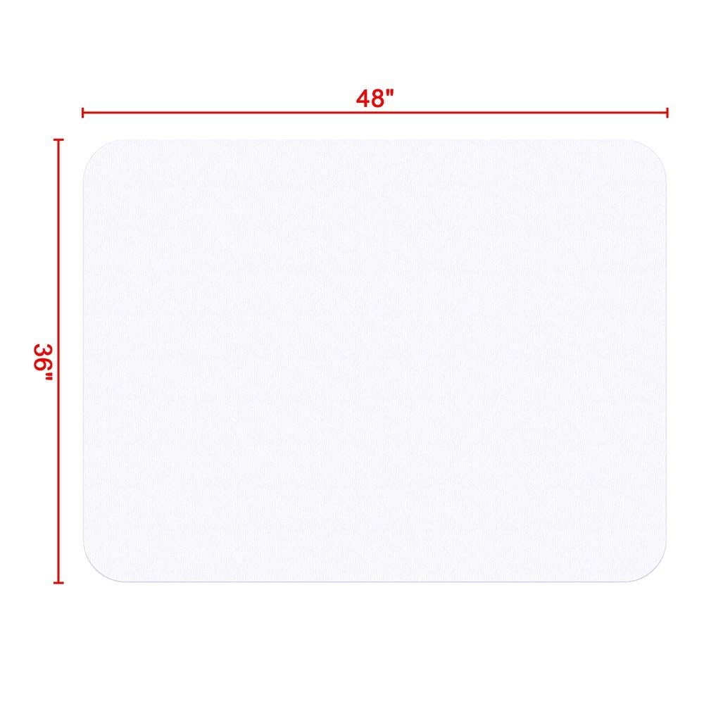 48 x 36 Goplus PVC Chair Mat for Hardwood Floor 48 x 36Floor Protector Multi Purpose for Office and Home Thick Clear Anti-Slip Floor Protective Mats 