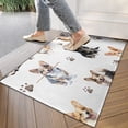 thumbnail image 4 of Cartoon Corgi Dog and Footprints Door Rugs,Washable Non Slip Door Mats Indoor,Decorative Door Mats,Entry Mat Indoor for Entrance,Bedroom,Kitchen,Bathroom,17"x30", 4 of 6