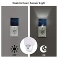 thumbnail image 5 of Uemuo Blue Glitter Retro Night Light, Night Lights Plug into Wall, Dusk to Dawn Sensor Warm White Led Night Light 0.5W-UK, 5 of 9