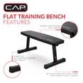 thumbnail image 4 of CAP Universal Flat Weight Bench, Black, 4 of 10