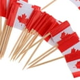 thumbnail image 6 of Abbraccia 6x100 Pieces Decorative Flag Toothpicks Party Food Decorations Canada 6 Pcs, 6 of 10