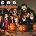 thumbnail image 3 of Dripless Black Flameless Taper Candles Flickering, 9.6" Real Wax LED Halloween Candles with Remote & Timer, 10 Pack Battery Operated, 3 of 12