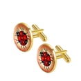 thumbnail image 2 of Ladybird Elegant Dress Shirt Cufflinks Set Made of Stainless Steel for Formal Occasions, 2 of 6