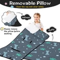 thumbnail image 3 of Paw Prints and Bones Toddler Nap Mats for Kids Preschool,Sleeping Mat Bag or Kids,Toddler Sleeping Bag,Toddler Nap Mat or Daycare, 3 of 6