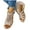 Beige, variant on Wedge Sandals for Women 2025 Hollow out Rhinestone Gladiator Sandals Peep Toe Dress Shoes