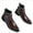 Brown, variant on Black Men'S Chelsea Boots Pointed Toe Leather Buckle Zipper Decoration Ankle High Casual Footwear Low Heel 1.09 Inches 1.75 Pounds