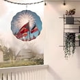 thumbnail image 3 of 3D Metal Hanging Wind Spinners for Yard & Garden - Vibrant Circular Patterns with Fireworks Design Perfect for Outdoor Decor, 3 of 6