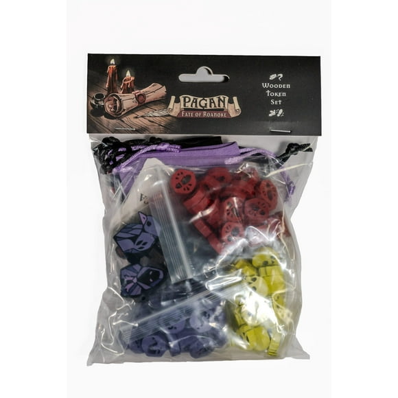 Set de fichas de madera Pagan: Fate of Roanoke Capstone Games