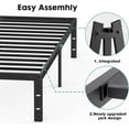 thumbnail image 7 of Sweetcrispy 14 inch Queen Heavy-Duty Metal Bed Frame, Platform Frame with Under-Bed Storage, No-Squeak, Easy Assembly, Includes Assembly Kit, 7 of 7