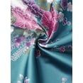 thumbnail image 5 of INSPIRE CHIC Women's Satin Nightgowns Chemise Nightwear Silk Dress Mini Floral Lingerie XL Peacock Blue, 5 of 6