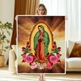 thumbnail image 2 of Virgin Mary Blanket Flannel Warm Blanket - Soft Blanket Catholic Gift for Women, Throw Blanket Suit for Bed, Sofa, Bedrooms, Travel 50"x60", 2 of 4