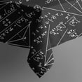 thumbnail image 5 of Math Equations Geometry Shapes Black Pattern Square Tablecloth,Waterproof Square Table Cover,Wipeable Spillproof Washable Table Cover for Home Kitchen Party Decor 42"X42"(107x107cm), 5 of 6