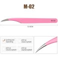 thumbnail image 1 of Natuhana Pinces Rouges Roses Pinces en Acier Inoxydable Haute Précision Anti-Statique pour Extensions de Cils Maquillage, 1 of 5