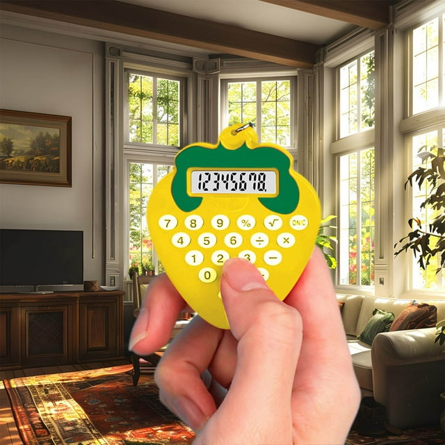 Dvkptbk Calculator Portable Student Mini Calculator Exam High Appearance Cute Keychain Maze Computer Calculator