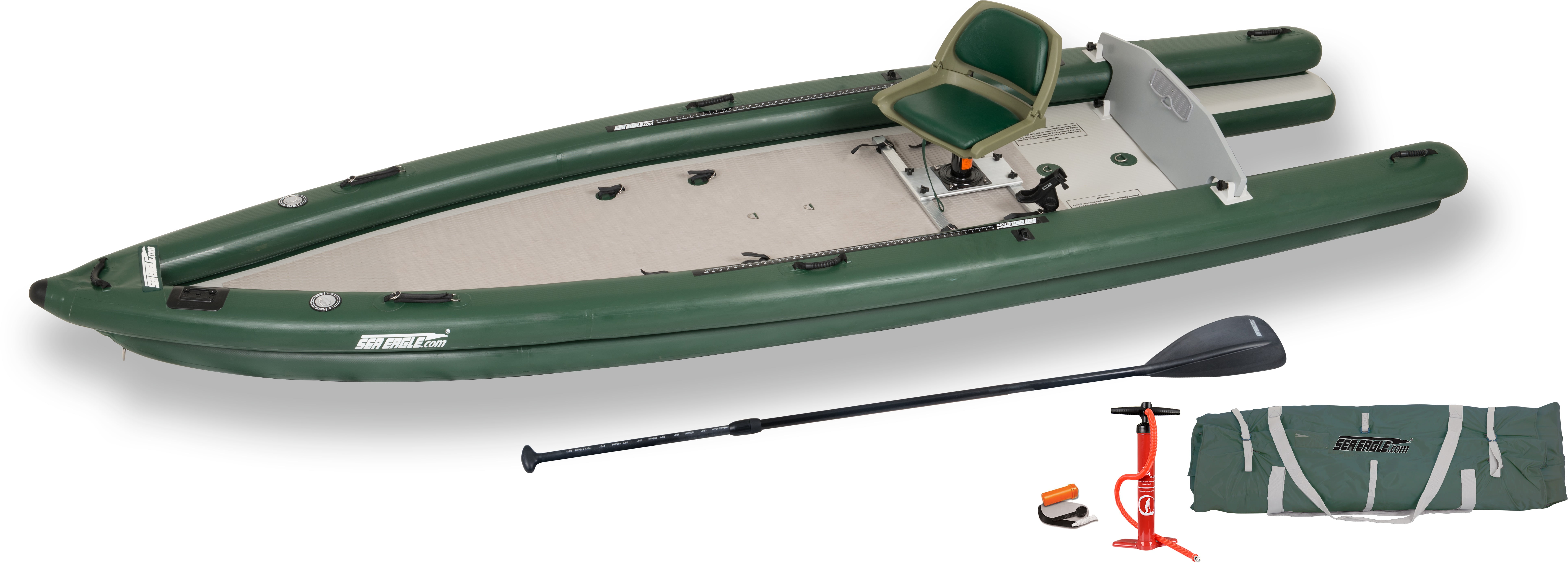 Sea Eagle FSK16 Inflatable FishSkiff 16 Frameless Fishing Boat Solo