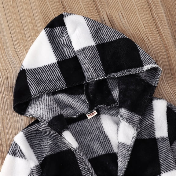 Vedolay Girl's Jacket Fall Winter Casual Fuzzy Outwear Cozy Coat,Black 8-10 Years