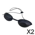 thumbnail image 1 of 2x Belleza Gafas de Protección para de Ojos PC Curvada Plástico Negro para Gafas de Seguridad de Tipo Duro para 2 piezas, 1 of 4