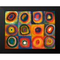 thumbnail image 2 of Kandinsky, Wassily 14x12 Black Modern Framed Museum Art Print Titled - Squares with Concentric Circles, 2 of 5