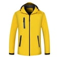 thumbnail image 1 of AherBiu Manteau de Pluie pour Femme avec Capuchon Imperméable Léger Doublé en Molleton Manteau de Pluie Randonnée Plein Air, 1 of 6