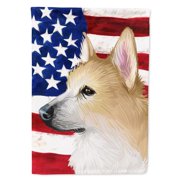 Norwegian Buhund Dog American Garden Flag - 11 x 0.01 x 15 in.