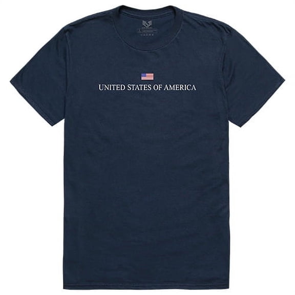 Rapid Dominance RS2-US3-NVY-04 USA Relaxed Graphic Tee Shirt, Navy - Extra Large