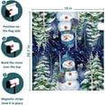 thumbnail image 6 of Winter Magnetic Mailbox Covers Blue Christmas Snowman Trees Mailbox Covers Magnetic Standard Size 21x18 Inch Winter Xmas Holiday Post Letter Box Cover for Garden Yard Decor, 6 of 6