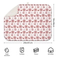 thumbnail image 2 of Red Christmas Snowflake Pattern Dish Drying Mat for Kitchen 1 Pack, Ultra Absorbent Microfiber Dishes Drainer Mats,18x24in(46x61cm), 2 of 4