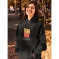 thumbnail image 2 of Fry Day Hoodie Women -Smartprints Designs, Female Small, 2 of 4