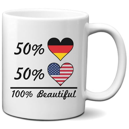 

50% German 50% American 100% Beautiful Coffee Mug