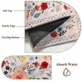 thumbnail image 2 of Pink Flowers Area Rug 4x6 Washable Rug Non Slip Spring Farmhouse Floral Leaves Vintage Large Area Rug Indoor Floor Carpet for Entryway Bedroom Kitchen Living Room Home Office Dining Room Nursery, 2 of 8